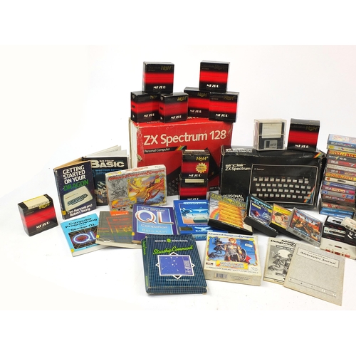 1965 - Vintage consoles, accessories and games including ZX Spectrum 128, Sinclair ZX Spectrum, Advanced Du... 