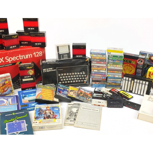 1965 - Vintage consoles, accessories and games including ZX Spectrum 128, Sinclair ZX Spectrum, Advanced Du... 