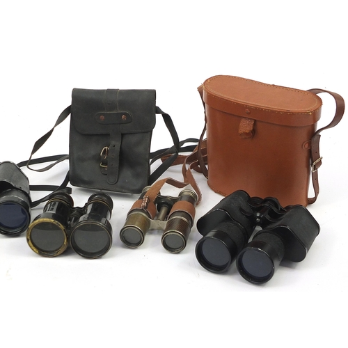 1886 - Five pairs of binoculars including some military interest and Pentax no 4407746