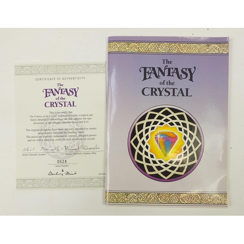 1957 - The Fantasy of the Crystal Good and Evil chess set by Danbury Mint, limited edition no 0624 with cer... 