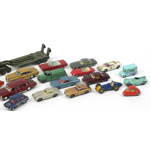 1960 - Vintage and later diecast and tinplate vehicles including Corgi Toys James Bond Aston Martin DB5, Di... 