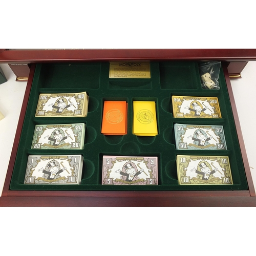 1955 - The Collector's Edition Monopoly board game with accessories, 9.5cm H x 55.5cm W x 55.5cm D