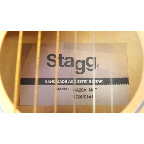 1997 - Stagg six string wooden acoustic guitar model SA20A NAT