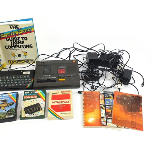 1966 - Sinclair ZX Spectrum with cassettes, accessories and a computer programme data recorder