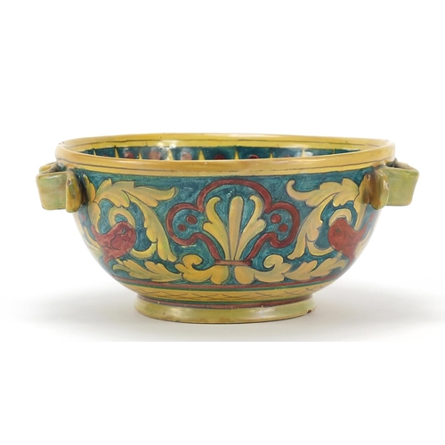 83 - Italian lustre bowl in the style of William de Morgan, 18.5cm in diameter