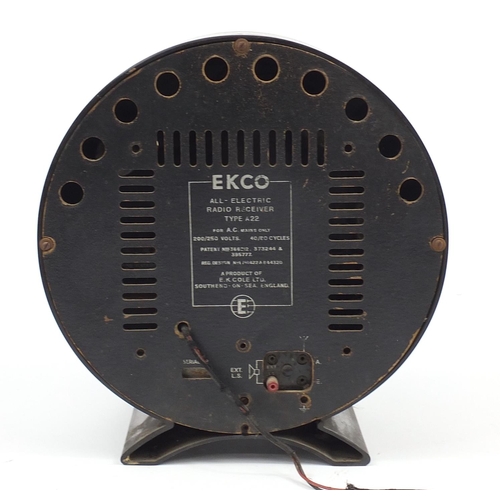 111 - Art Deco Ekco Bakelite radio, 36cm high