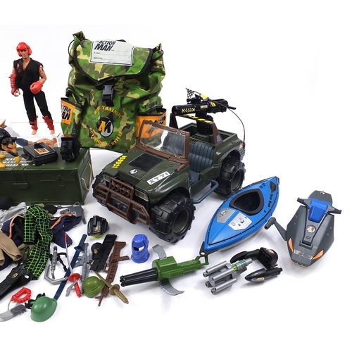 1947 - Collection of vintage and later Action Man figures, clothing, weapons, vehicles and other accessorie... 