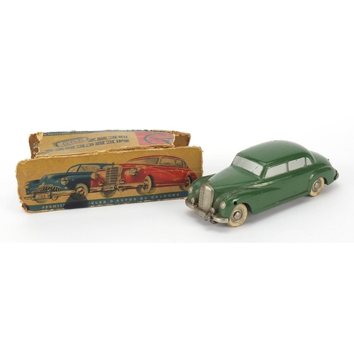 1932 - Kolner, clockwork nickel plated diecast type II Mercedes Benz 300 with box