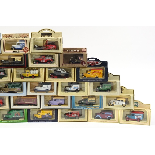 1974 - Fifty diecast advertising collector's vehicles with boxes including Days Gone, Vintage Comedy Classi... 