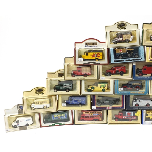 1973 - Fifty diecast advertising collector's vehicles with boxes including Days Gone and Models of Yesterye... 