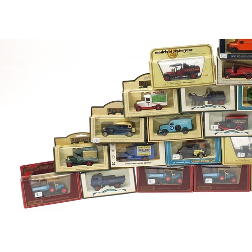 1977 - Fifty diecast advertising collector's vehicles with boxes including Days Gone, Vanguards and Models ... 