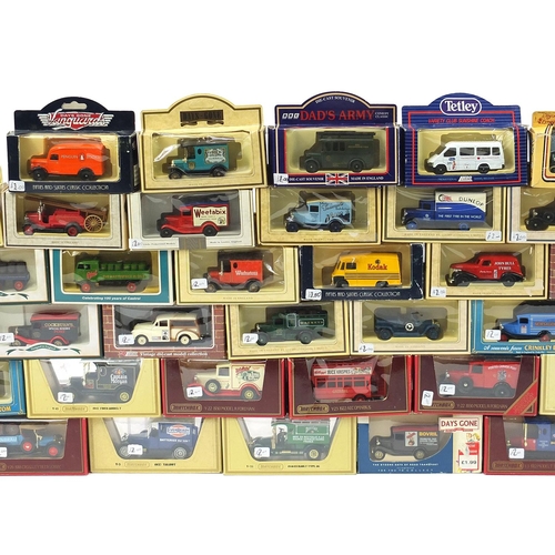 1977 - Fifty diecast advertising collector's vehicles with boxes including Days Gone, Vanguards and Models ... 