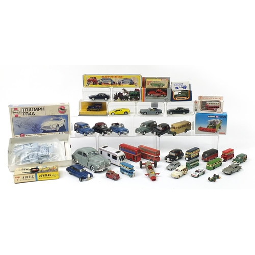 1980 - Collection of Diecast vehicles including Dinky, Matchbox, K-4 Fruehauf Hopper train and Airfix