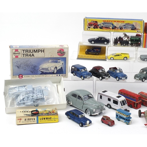 1980 - Collection of Diecast vehicles including Dinky, Matchbox, K-4 Fruehauf Hopper train and Airfix