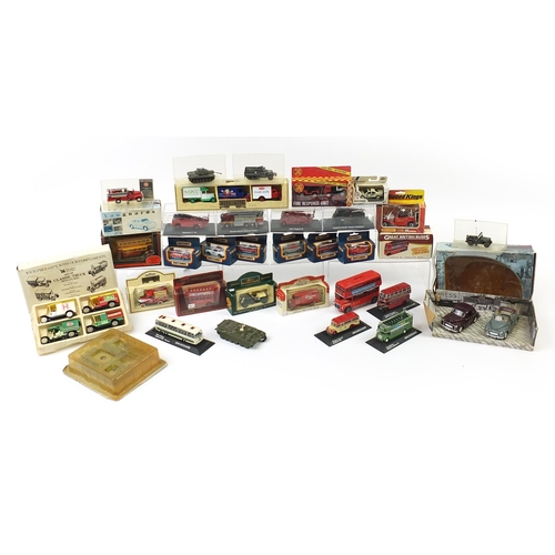 1978 - Collection of diecast vehicles, some with boxes, some advertising, including Great British Buses and... 