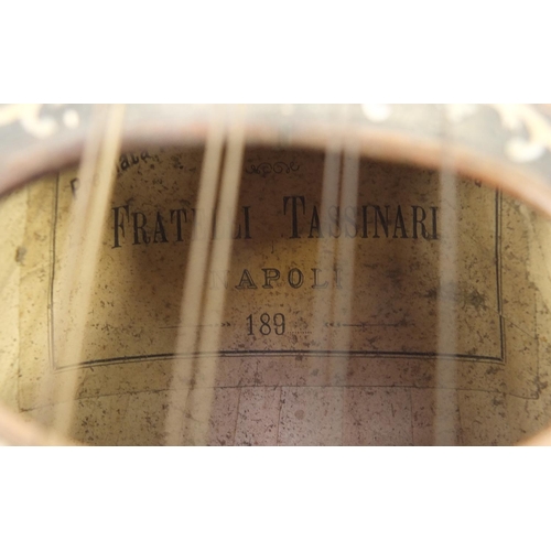 1987 - Italian inlaid rosewood melon shaped mandolin with Fratelli Tassinari paper label to the interior, 6... 