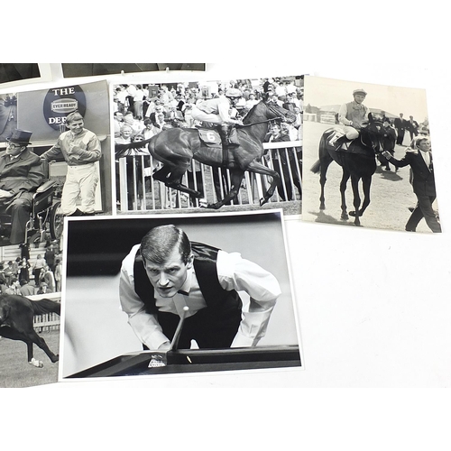 1873 - Black and white press photographs including Lady Diana Spencer and racehorses, various stamps and la... 