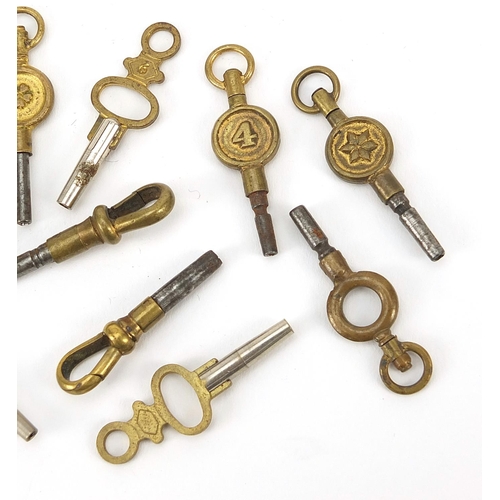 2793 - Collection of pocket watch keys