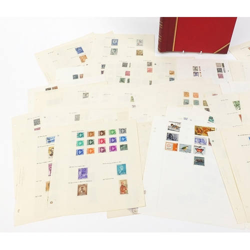 582 - India collection of early stamps arranged in albums and on sheets