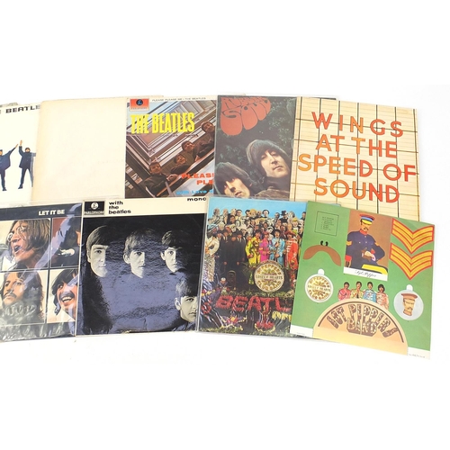 2004 - Beatles and related vinyl LP's including Sgt Pepper's Lonely Heart's Club Band with cut out, A Hard ... 