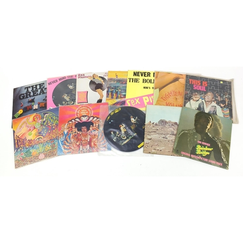 2002 - Vinyl LP's and picture discs including Sex Pistols, The Jimi Hendrix Experience, Tighten Up, This is... 