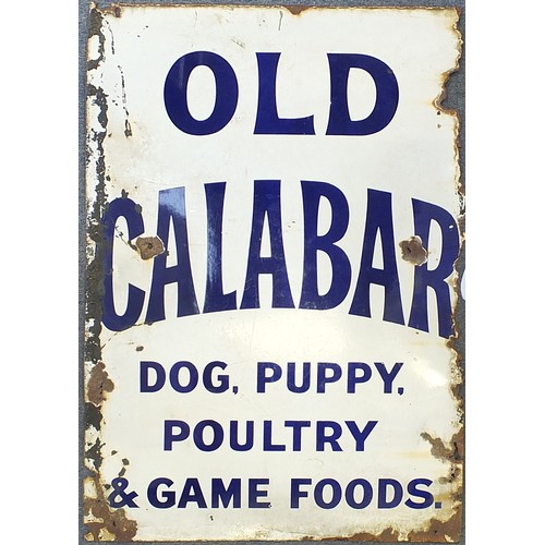 248 - Old Calabar enamel advertising sign, 150cm x 102cm