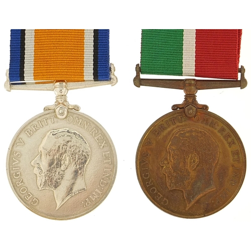 2062 - British military World War I pair awarded to Robert Walker