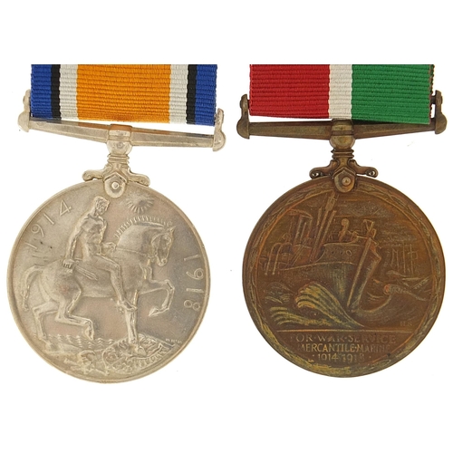 2062 - British military World War I pair awarded to Robert Walker