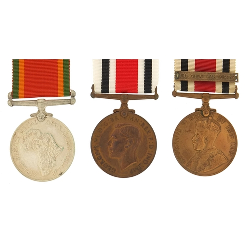 2063 - Two military interest Faithful Service medals and one other, awarded to George H Cooke, Frederick Ba... 