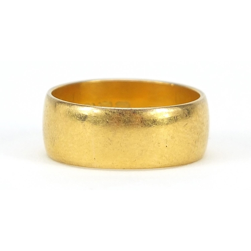 14 - George V 22ct gold wedding band, London 1916, size L, 6.1g,  - this lot is sold without buyer’s prem... 