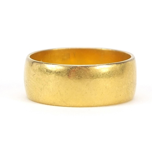 14 - George V 22ct gold wedding band, London 1916, size L, 6.1g,  - this lot is sold without buyer’s prem... 