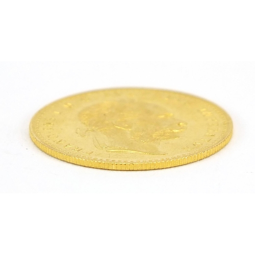 18 - Austro Hungarian 1915 1 ducat gold coin, 3.5g - this lot is sold without buyer’s premium, the hammer... 