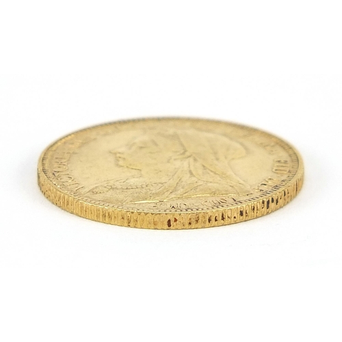 28 - Queen Victoria 1893 gold sovereign - this lot is sold without buyer’s premium, the hammer price is t... 