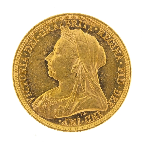 46 - Queen Victoria 1896 gold sovereign, Melbourne mint - this lot is sold without buyer’s premium, the h... 