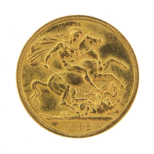 51 - George V 1912 gold sovereign - this lot is sold without buyer’s premium, the hammer price is the pri... 