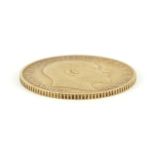 52 - Edward VII 1907 gold half sovereign - this lot is sold without buyer’s premium, the hammer price is ... 