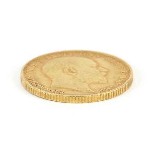 6 - Edward VII 1908 gold sovereign, Melbourne mint - this lot is sold without buyer’s premium, the hamme... 