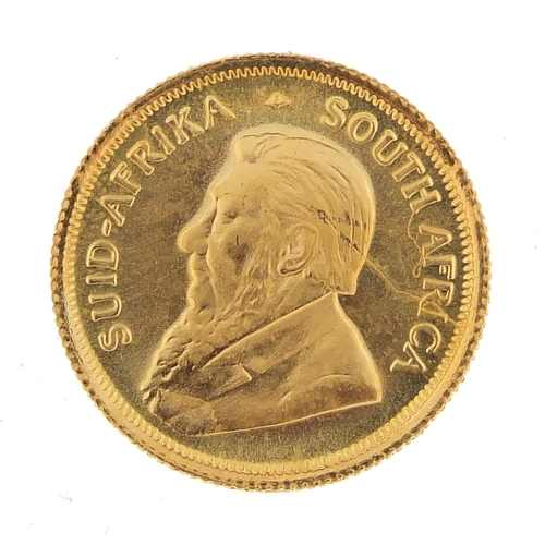 60 - South African 1980 one tenth gold krugerrand - this lot is sold without buyer’s premium, the hammer ... 
