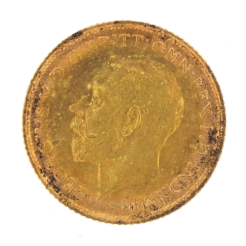 61 - George V 1915 gold half sovereign, Sydney mint - this lot is sold without buyer’s premium, the hamme... 