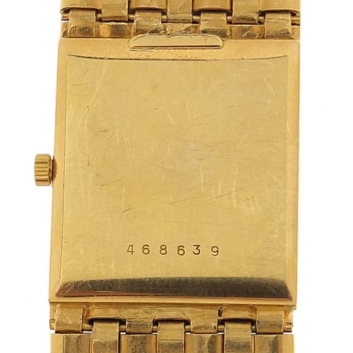 162 - Vacheron & Constantin, gentlemen's 18ct gold wristwatch with 18ct gold strap, the case 22mm wide, 72... 