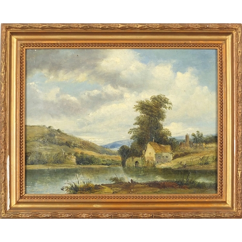 261 - Attributed to Alfred Henry Vickers - On the Rhine, late 19th/early 20th century oil on canvas, inscr... 