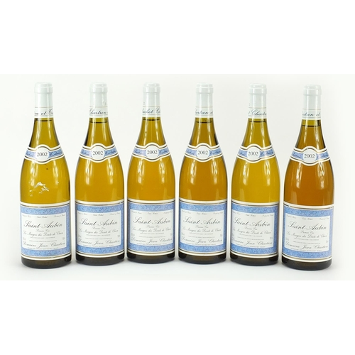 852 - Six bottles of 2002 St Aubin les Murgers des Dents de Chien white wine