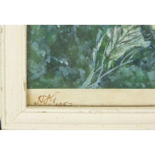 1491 - The Islands, Killarney, mid 20th century watercolour, details partially obscured by the frame, mount... 