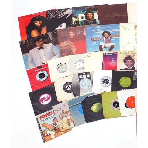 718A - Vinyl LP's and 45 rpm records including George Harrison, The Concert for Bangladesh box set, Leo Say... 