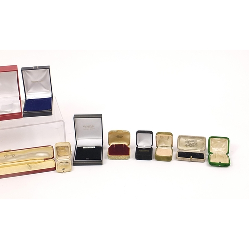1575 - Collection of vintage and later jewellery boxes including James Walker