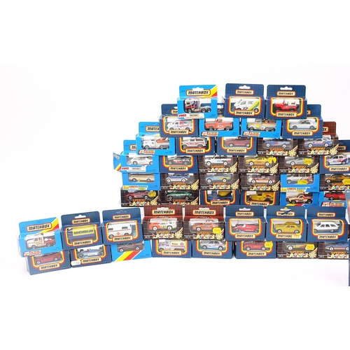 723 - Approximately one hundred vintage Matchbox diecast vehicles with boxes and blister packs