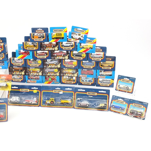 723 - Approximately one hundred vintage Matchbox diecast vehicles with boxes and blister packs