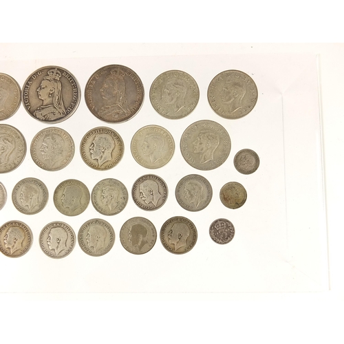 314 - British Pre decimal coinage including half crowns and shillings, 260g