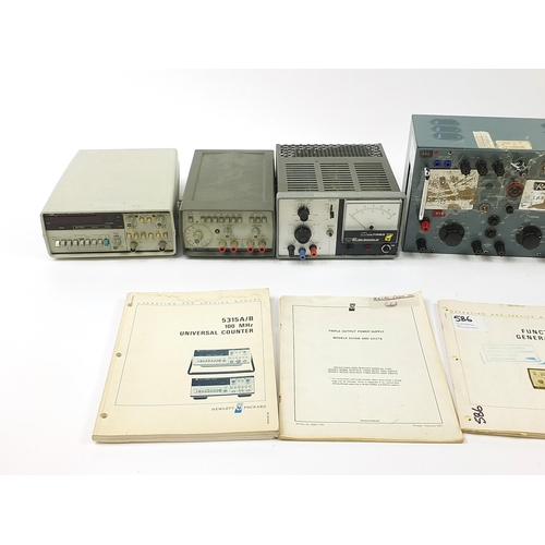 1500 - Vintage electricals including two Weir Electronics Multireg power supplies, Radford Universal Labpac... 