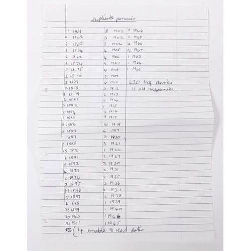 1753 - Collection of British pre decimal coinage and banknotes